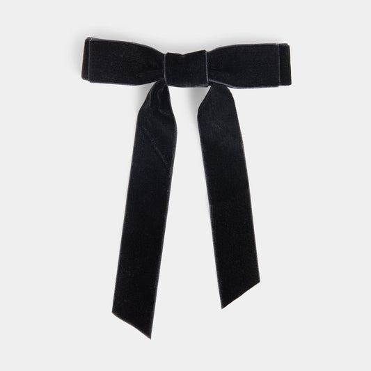 Velvet Bow Hair Clip