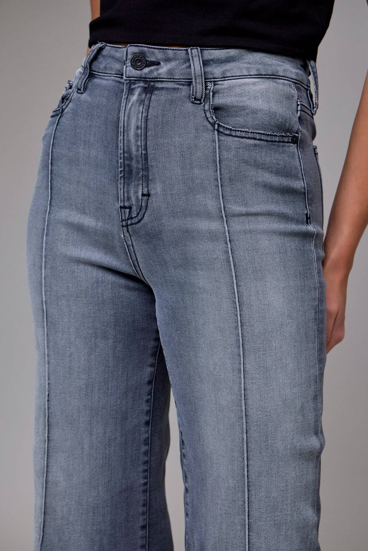 Hidden | Happi Pintuck High Rise Flare