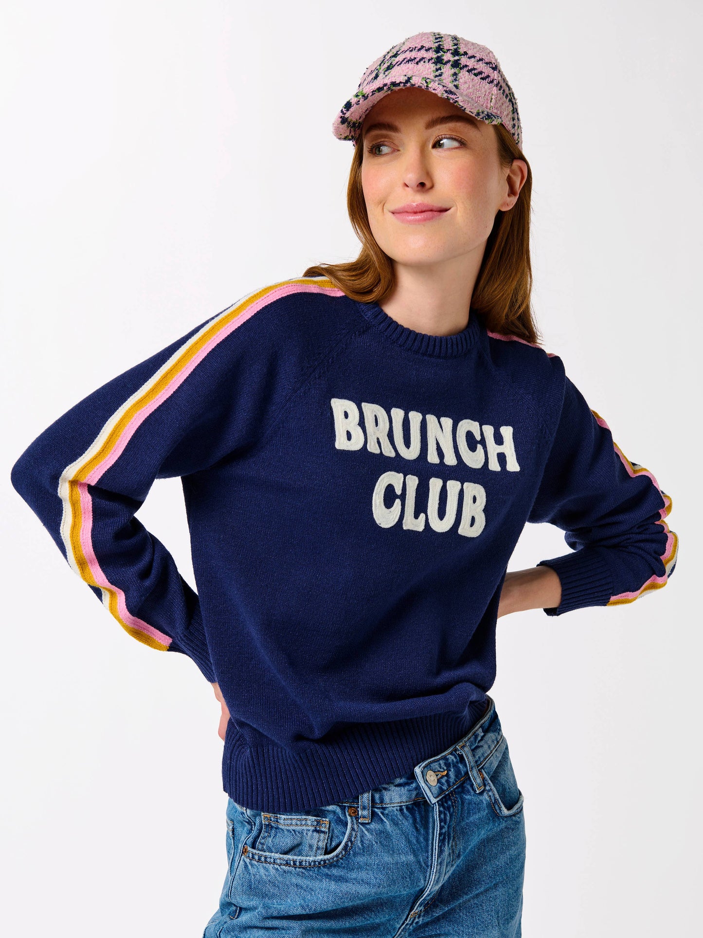 "Brunch Club" Relaxed Fit Sweater