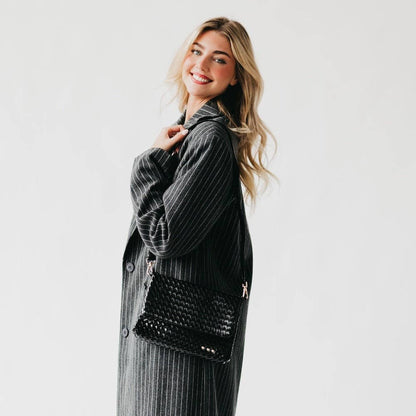 Wrenlee Woven Flap Crossbody