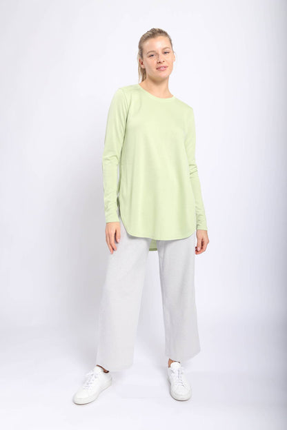 Mono B | Long Sleeve Flow Top with Side Slit