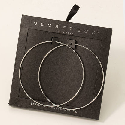 Oversized Skinny Hoop Earrings