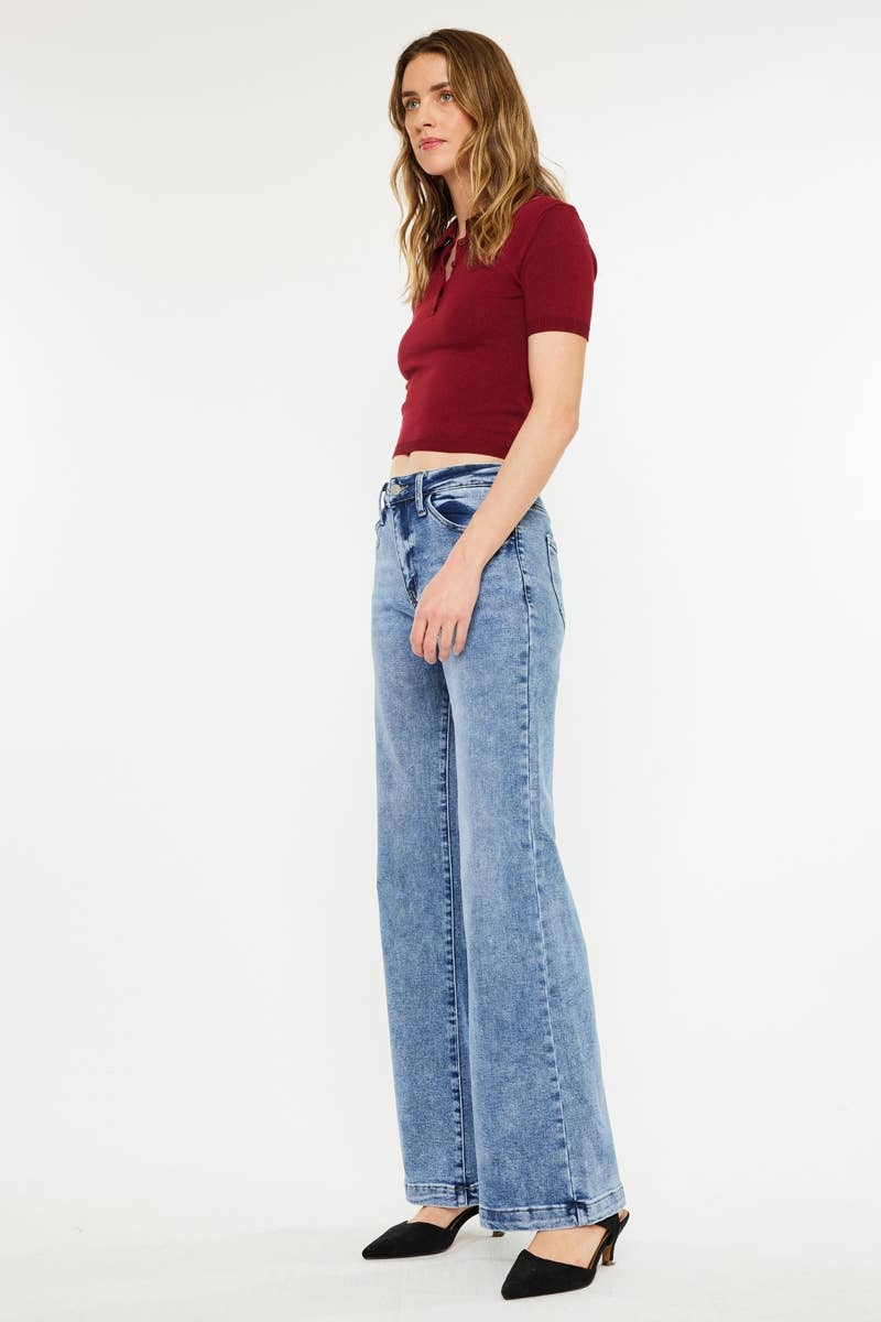 KanCan | High Rise Wide Leg Flare Jean