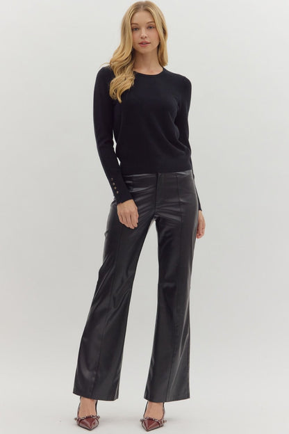 Entro | Button Detail Lightweight Sweater