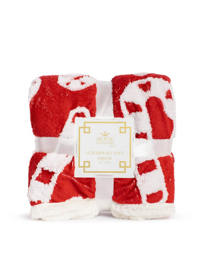 Candy Cane Throw Blanket