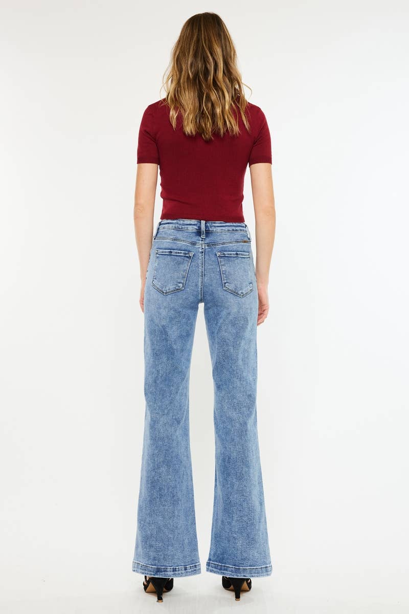 KanCan | High Rise Wide Leg Flare Jean