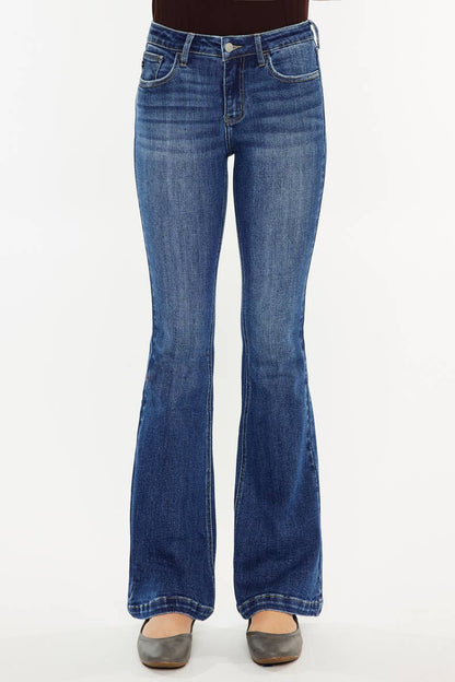 KanCan | Petite Mid Rise Flare Jeans