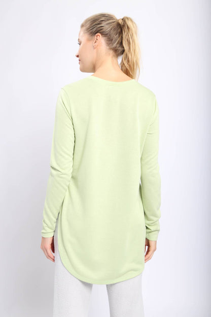 Mono B | Long Sleeve Flow Top with Side Slit