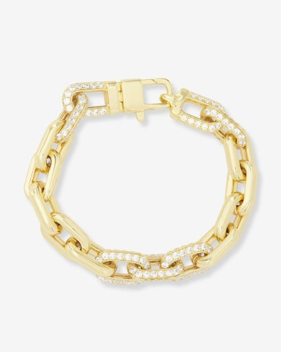 Frankie Pavè Chain Bracelet by Melinda Maria