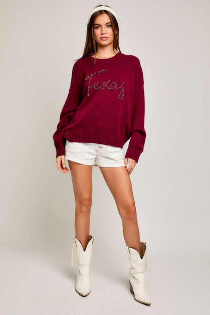 Texas Boxy Sweater